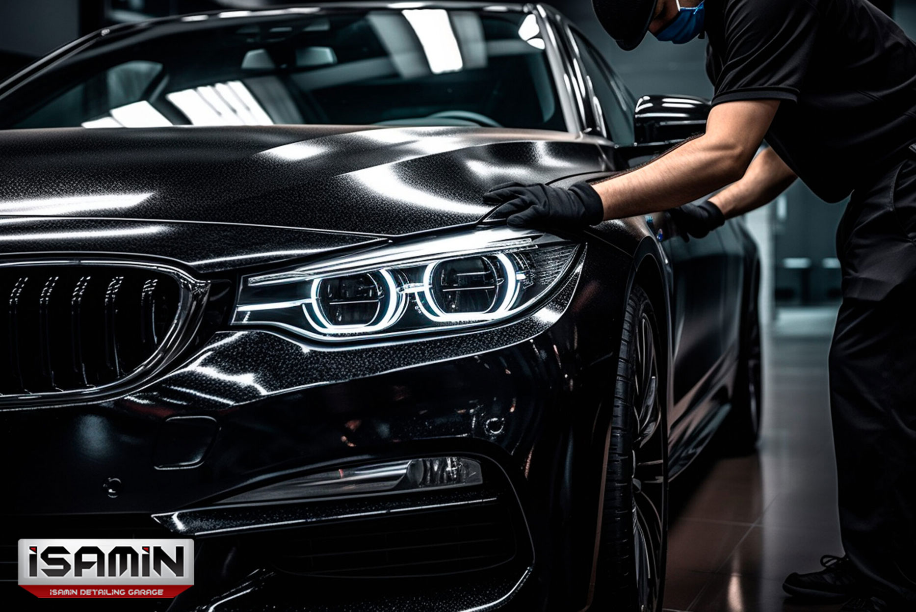 پولیش ماشین مشکی